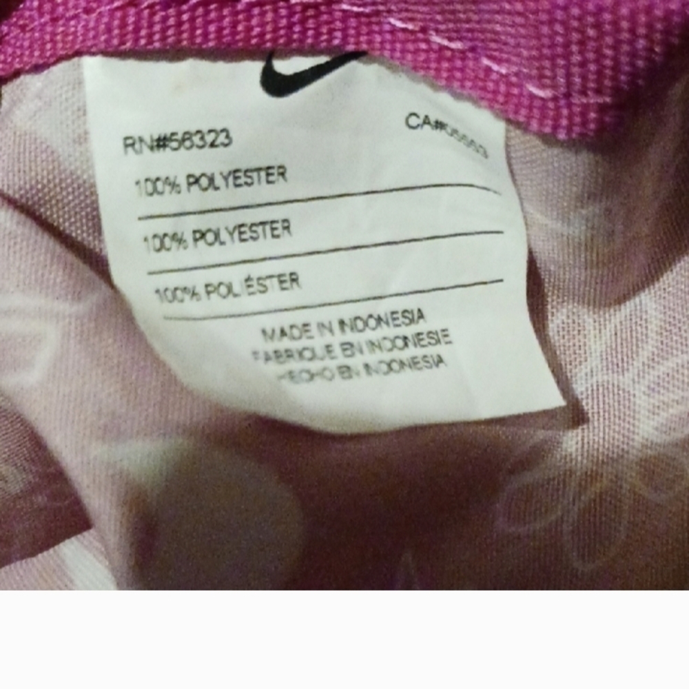 Nike Graphic Pink Drawstring Backpack - image 4